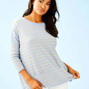 Lilly Pulitzer Cobo Shell Sweater Coastal XXS NWT